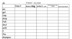 Jolly Grammar Spelling Lists (1st First Class)