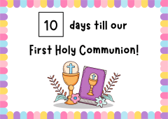 First Holy Communion Countdown