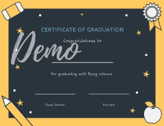 Graduation Certificate Demo