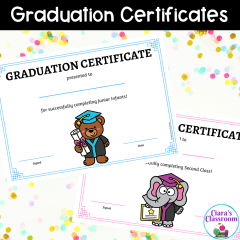 End of Year Graduation Certificates