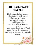 Hail Mary Prayer/Blessed Virgin Mary/Catholic