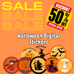 Halloween Digital Stickers