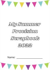 Summer Provision Scrapbook Cover 2022