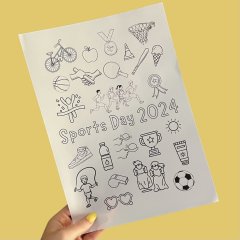Sports Day 2024 Colouring Sheet