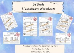 Sa Bhaile Worksheets - 6 Differentiated Printables