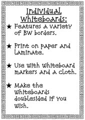Individual Whiteboards