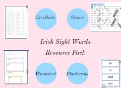 Irish sight words resource pack