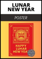 Lunar New Year Poster  - Chinese New Year - Year of the Dragon
