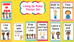 Lining Up- Rules and Expectations Poster Set