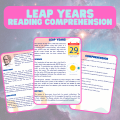 Leap Years - Reading Comprehension and Questions