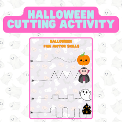 Halloween Cutting Practice Sheet