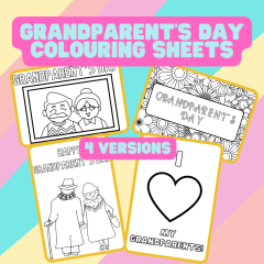 Grandparent's Day Colouring Sheets