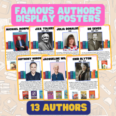 Famous Authors - 13 Display Posters!