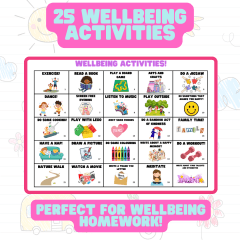 25 Wellbeing Activities - Perfect for Wellbeing Homework!