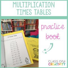 Multiplication Booklet Cover