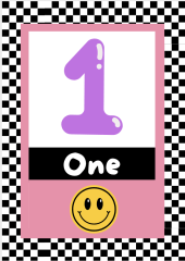 Smiley Checkerboard Number 0-10 Display | Fun Eye catching Number line!