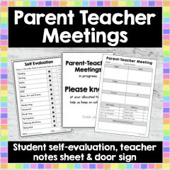 Parent Teacher Meeting - Freebie