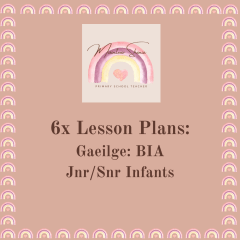 6 Gaeilge Lesson Plans- Bia (JR/SNR Infants)