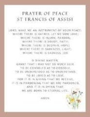 St Francis of Assisi Prayer Poster