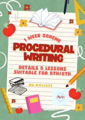 1 week Literacy Scheme - Procedural Writing - 5th/6th Class
