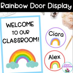 Rainbow Classroom Door Display