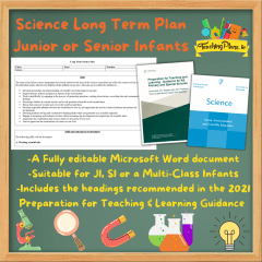 Science Long Term Plan Junior Infants or Senior Infants - Infants Science Long Term Recorded Preparation