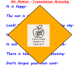 An Aimsir- Translation activity with answers