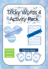 Tricky Words Activity Pack 4