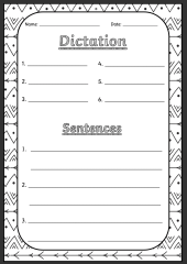 *FREE* Joly Phonics Dictation Page