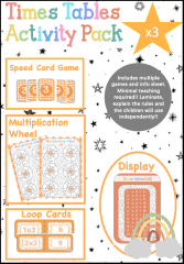**Multiples / Times Tables Activity Pack ** x3