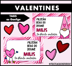 Valentines: Tags as Gaeilge