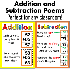 Addition and Subtraction Poems