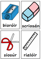 Ar Scoil (School) - Posters / Flashcards / Matching Cards