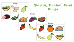 Bia - Glasraí, Torthaí, Feoil (Food - Veg, Fruit, Meat) - Biongó - Bingo