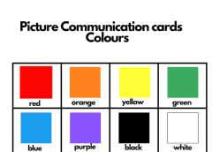 Picture Communication Cards - Colours