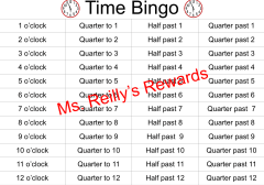 Time Bingo (1st/2nd)