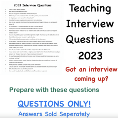 Teaching Interview Questions 2023