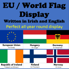 World Flags Display (in Irish and English)