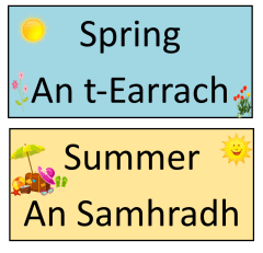 Seasons Display (English/Irish)