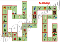 Nollaig - Cluiche Cláir (Christmas Board Game)