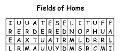 Fields of Home - Wordsearch