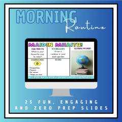 Morning Routine Slides for Feb/Mar