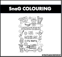 Seachtaine na Gaeilge colour sheet