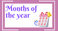 Months of the Year/Míonna na Bliana Display
