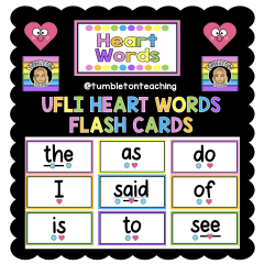 Heart Word Cards: UFLI Alligned