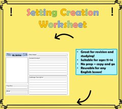 Setting Creation Worksheet