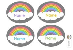 Editable Rainbow Labels