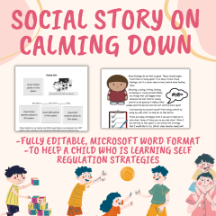 Social Story on Calming Down When Upset / Self-Regulation