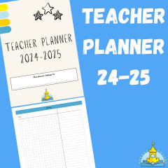 Teacher Planner 2024-2025 SILVER EDITION