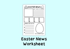 Easter News Worksheet